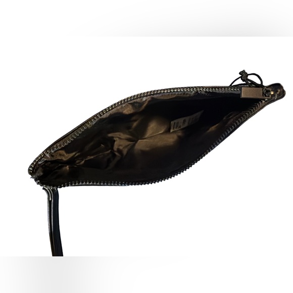 YSL Yves Saint Laurent Black Vegan Leather & Cream Canvas Bag w Blk Mascara 2 ml - Picture 12 of 16